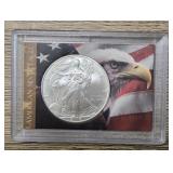 Encased 2006 Silver Eagle Dollar