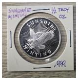 ï¿½-Ounce Silver Round: Sunshine Mint