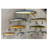 (9) Various Sized Rapala Triple Hook Fishing Lures