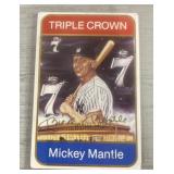 Mickey Mantle Autographed Ceramic Baseball Card