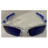 Oakley Flak Wrap-Around Mirrored Sunglasses