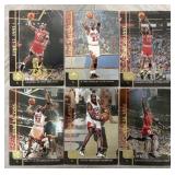 (6) Upper Deck Gatorade Gold Michael Jordan Cards