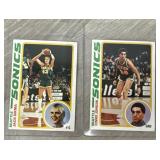 (2) 1978-79 Topps Johnson & Sikma Rookie Cards