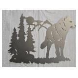 Metal Wolf Cut Out