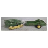 Vintage Scale John Deer Tractor & Manure