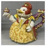 Fitz & Floyd Birdbrains Queen Elizabird Teapot