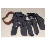 Variety of Holsters & Ammo Belt