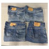 (4) Pairs of 501 Levi Jeans