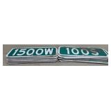 (46) Numbered Reflective Street Signs