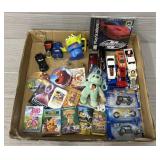 Assortment of Various Die Cast Cars & Pins