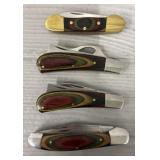 (4) Frost Cutlery Flying Falcons Pocket Knives