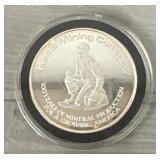 1oz Hecla Mining Company Silver Coin