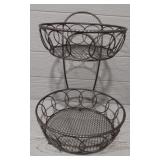Gunmetal Finish Fruit Basket