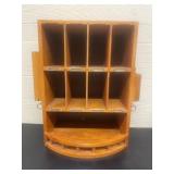 Vintage Wood Desk Organizer