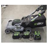EGO Lawn Mower & Speaker w/ Batteries & Chargers