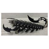 Scorpion Handled Shield Knife Stainless Steel