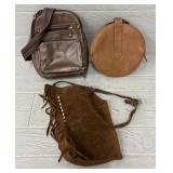 (3) Leather Satchels & Bags