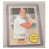 Vintage 1968 Topps Roger Maris Baseball Card