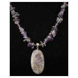 Natural Amethyst Stone Necklace