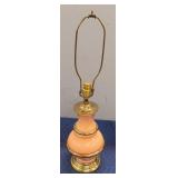 Vintage Stiffel Ceramic Brass Lamp