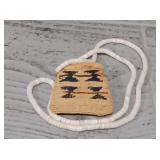 Vintage Handmade Medicine Bag Necklace