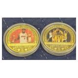 (5) LeBron James Gold Coins