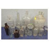 Assortment of Apothecary Glass Jars