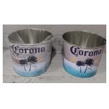 (2) Corona Steel Buckets