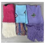 (3) Native American Dancing Shawls
