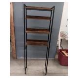 4-Tier Wood Metal Bathroom Shelf