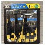 3-Pack Hydra-Hyde Leather Work Gloves SEALED