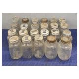 (23) Various Glass Canned Jars