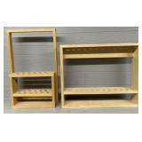 (2) Wooden Aquila Archery Manuf Arrow Displays #1