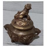 Vintage Brass Chinese Insense Burner