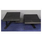 Black Metal 2-Monitor Stand