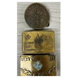 (3) Various Boy Scout Belt Buckles