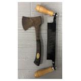 Draw Knife & Kershaw Hatchet