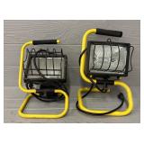 (2) Halogen Work Lights