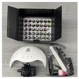 Nail Gel Polish with Light & Accessories