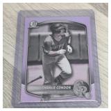 2025 Bowman Charlie Condon Pearl Card