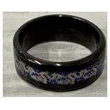 Silver Stainless Steel Dragon Band Ring