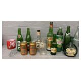 Assorted Various Glass Bottles & Cans