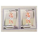 (2) Mint 2024 Prizm Bo Nix Rookie Cards