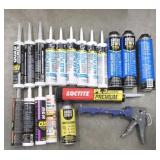 Assortment of Caulk w/ Gun