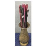 Brass Vase w/ Various Incense