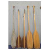 (5) Various Wood Oars