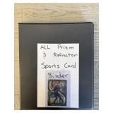 (100) Prizm & Refractor Sports Cards in Binder