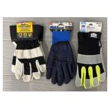 (3) Pairs of Work Gloves