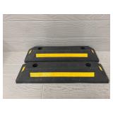 (2) Heavy Duty Rubber Parking Curbs