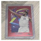 2024 Topps Finest Joel Embid Red 5/5 Card